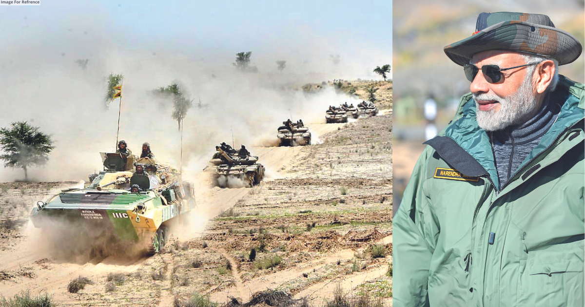 PM Narendra Modi to witness the exercise of the Indian Army at Pokhran Field Firing Range in Jaisalmer today